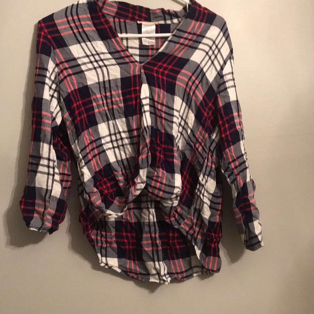 Flannel style blouse